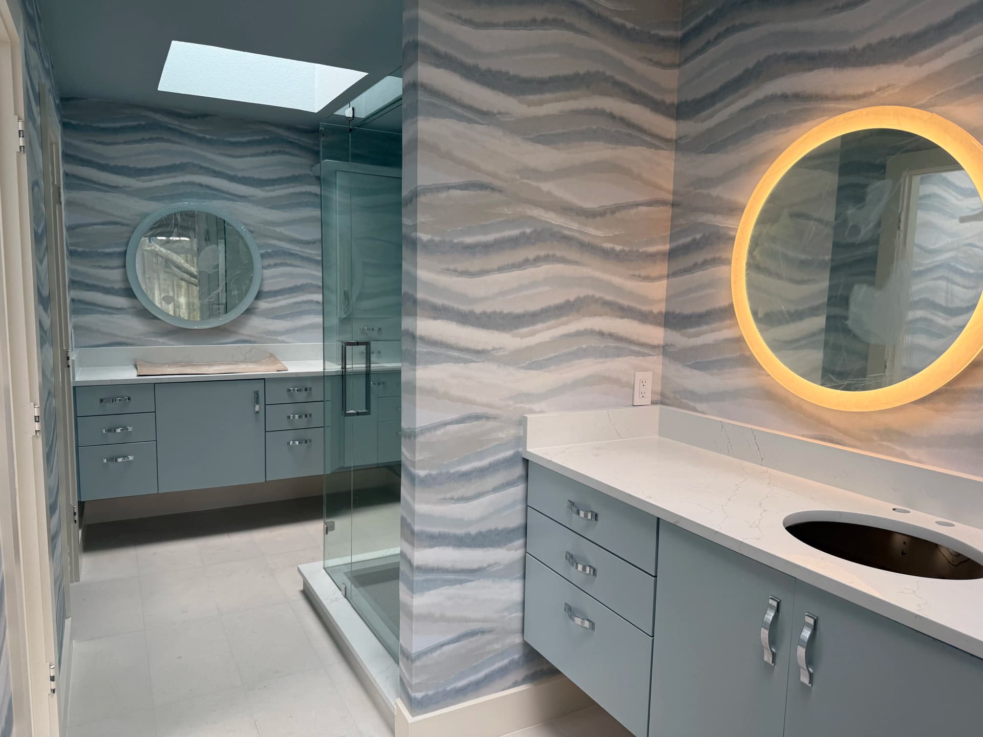LED Mirror Install That Ties a Bathroom Remodel Together image