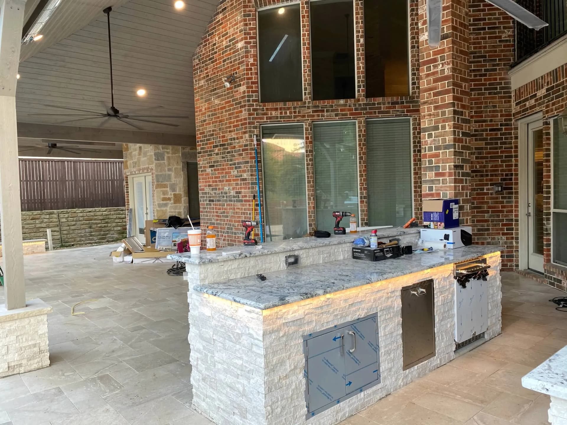 Outdoor Kitchen and Patio Electrical Upgrade in Progress image